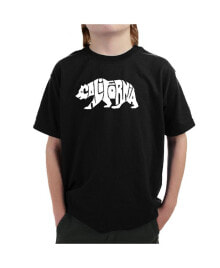 LA Pop Art big Boy's Word Art T-shirt - California Bear