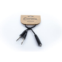 Cordial EY 0.3 GPP Y-Adaptor Cable [Jack(f)/2x Jack(m)] 300mm (Black)