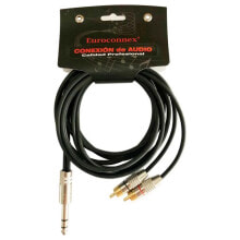 EUROCONNEX 4318-3 RCA To Jack Cable jack 3.5 cable 3 m 6.3 mm