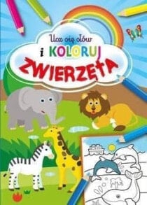 Раскраски для детей Ucz się słów i koloruj. Zwierzęta