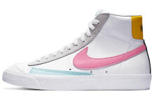 Nike Blazer Mid 77 中帮 板鞋 女款 白蓝粉 / Кроссовки Nike Blazer Mid 77 DA4295-100