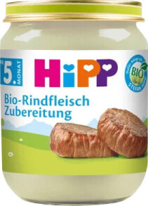 Купить детское питание HiPP: Rindfleisch-Zubereitung ab dem 5.Monat, 125 g