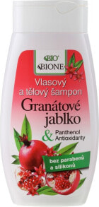 Regenerierendes Shampoo für Haar und Körper mit Granatapfel - Bione Cosmetics Pomegranate Hair And Body Shampoo With Antioxidants