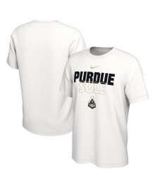 Nike men's White Purdue Boilermakers On Court Bench T-shirt