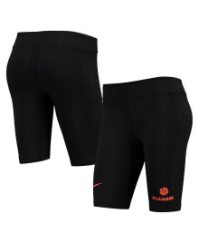 Nike women's Black Clemson Tigers Essential Tri-Blend Bike Shorts