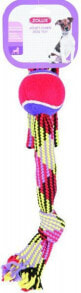 Zolux Rope toy with a tennis ball, 55 cm lasso