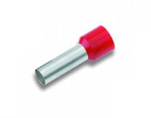 Cimco 182324 - Pin terminal - Copper - Straight - Red - Tin-plated copper - Polypropylene (PP)
