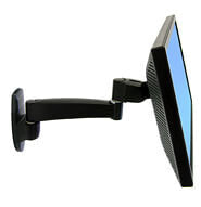 Кронштейны и стойки для телевизоров и аудиотехники ergotron 200 Series Wall Mount Arm, 1 Extension 61 cm (24") Черный 45-233-200