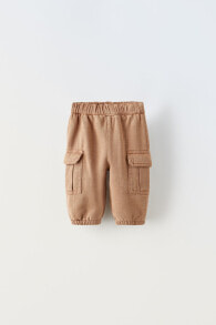Lined twill cargo trousers