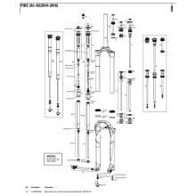 ROCKSHOX Pike 27.5´´ Rebound Damper+Sealhead Assembly+Shaft Bolt