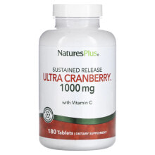 NaturesPlus, Ultra Cranberry, длительное высвобождение, 1000 мг, 120 таблеток