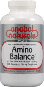 Аминокислоты anabolNaturals Amino Balance Гипоаллергенный аминокислотный комплекс 500 мг 500 капсул