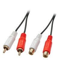 Lindy 35674 аудио кабель 10 m 2 x RCA Черный