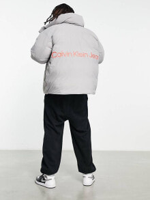 Men's outerwear calvin Klein Jeans – Oversize-Steppjacke in Hellgrau