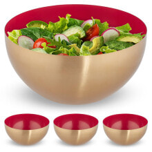 Dishes and salad bowls for serving