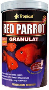 Корма для рыб tropical Red Parrot Granules color food for fish 250ml