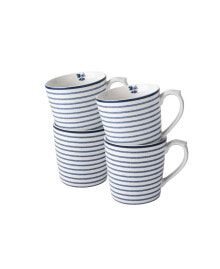 Blueprint Collectables 17 Oz Candy Stripe Mugs in Gift Box, Set of 4