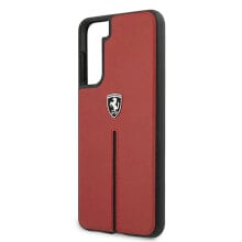 FERRARI FEOSIHCS21SRE S21 G991 Off Track Leather Nylon Stripe phone case