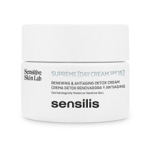 Средство для питания или увлажнения кожи лица Sensilis SUPREME crema de día SPF15+ detox renovadora y antiaging 50