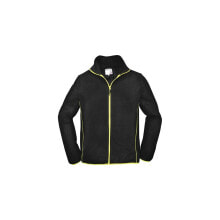 Terrax Herren Fleecejacke Größe XL schwarz/limette