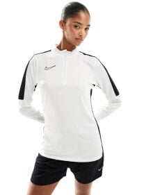 Купить женские футболки и топы Nike Football: Nike Football Academy 23 1/2 zip sweatshirt in white