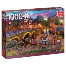 Детские развивающие пазлы premium Collection Amsterdam Canals 1000 pcs Составная картинка-головоломка 1000 шт 18860