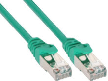 Кабели и разъемы для аудио- и видеотехники InLine 7.5m S-FTP Cat5e сетевой кабель 7,5 m Зеленый 72575G