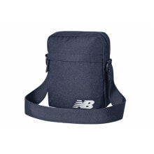 Мужские сумки через плечо Мужская сумка через плечо спортивная тканевая маленькая планшет синяя New Balance Mini Shoulder Bag