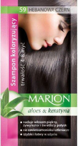 Marion Toning Shampoo 59 Тонирующий шампунь с алоэ и кератином, оттенок черный  40 мл