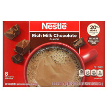 Нестле Хот кокао микс, Hot Cocoa Mix, насыщенный молочный шоколад, 8 конвертов, 24,2 г (0,85 унции)