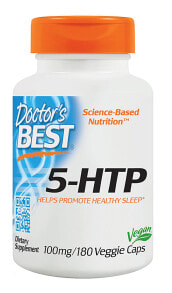 Doctor's Best 5 HTP  5-гидрокситриптофан (5-HTP) 100 мг 180 растительных капсул
