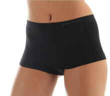 Трусы для беременных Brubeck Women's Boxer Shorts Comfort Wool Black XL (BX10440)