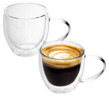 2x Thermo Glas Teeglas Kaffeeglas 200ml