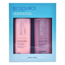 Увлажнение и питание кожи лица biotherm Biosource Duo Dry Skin Set Набор: Увлажняющий лосьон для лица 400 мл + Молочко для снятия макияжа 400 мл