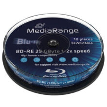 MediaRange MR501 чистые Blu-ray диски BD-RE 25 GB 10 шт