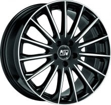 Колесный диск литой MSW MSW 30 gloss black full polished 8.5x19 ET45 - LK5/114.3 ML73.1