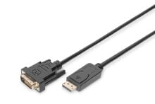 ASSMANN Electronic AK-340306-020-S видео кабель адаптер 2 m DisplayPort DVI-D Черный