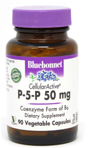 Витамины группы В Bluebonnet Nutrition P-5-P -- Коферментная пищевая добавка В6 P-5-P - 50 мг - 90 Растительных капсул