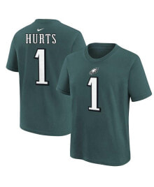 Nike big Boys Jalen Hurts Green Philadelphia Eagles Player Name and Number T-shirt