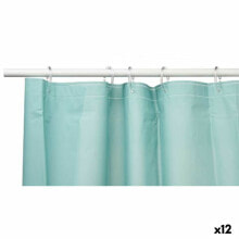 Shower Curtain Green Polyethylene EVA 180 x 180 cm (12 Units)