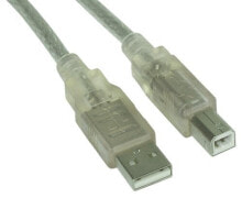 Кабельный разъем/переходник Прозрачный InLine 34550T USB кабель 10 m USB A USB B