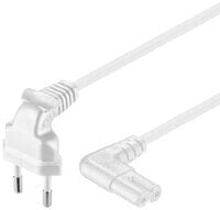 Goobay Euro plug/C7, 5 m Белый CEE7/16 Разъем C7 97357