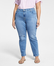 Levi's trendy Plus Size 724 High-Rise Straight-Leg Jeans