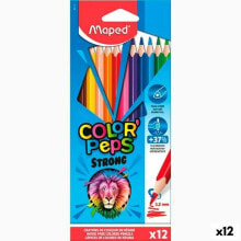 Купить детские товары для рисования MAPED: Цветные карандаши MAPED Color' Peps Strong Разноцветные 12 штук (12 штук)