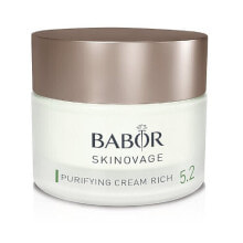 Увлажнение и питание кожи лица  Babor Skinovage Purifying Cream Rich 5.2 Насыщенный крем с очищающей формулой против акне 50 мл