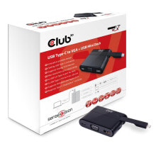 CLUB3D USB Type C to VGA + USB 3.0 + USB Type C Charging Mini Dock CSV-1532
