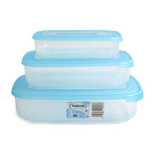 TONTARELLI Set of 3 Rectangular Lunch Boxes 1L/2L/3L