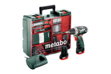 Купить шуруповёрты Metabo: Metabo Akku-Bohrschrauber Set PowerMaxx BS 10,8V 2x 2,0 Ah + Lader im Koffer