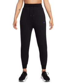 Nike women's Dri-FIT One French Terry High-Waisted 7/8 Joggers