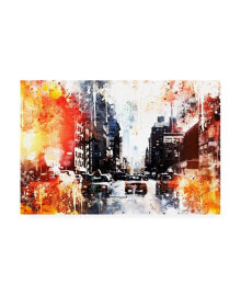 Trademark Global philippe Hugonnard NYC Watercolor Collection - Busy Canvas Art - 15.5